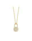 Locks of Love Pave Necklace YG - Eclat by Oui