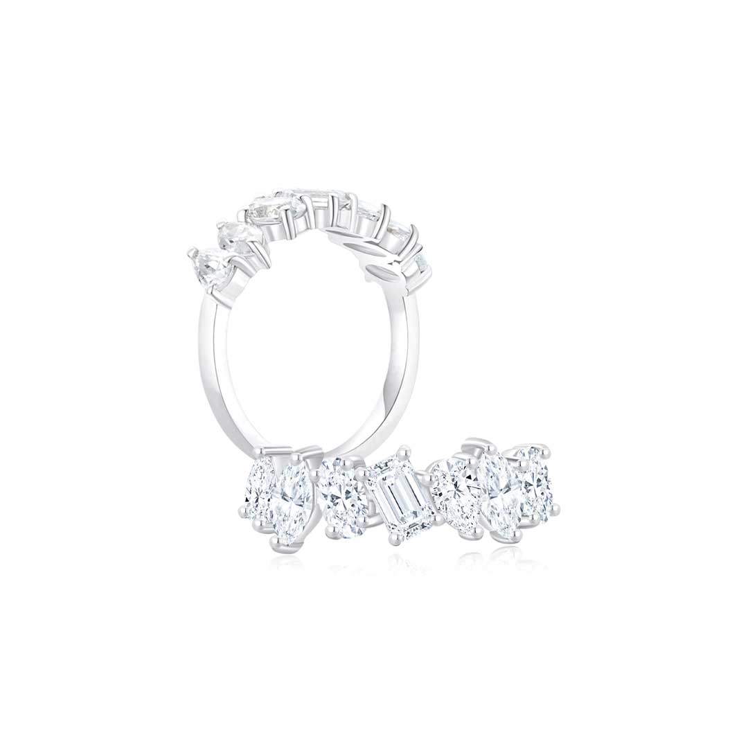 Lora Half Eternity Ring WG - Eclat by Oui