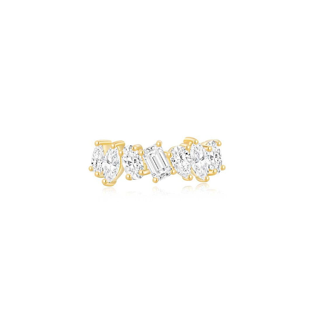 Lora Half Eternity Ring YG - Eclat by Oui