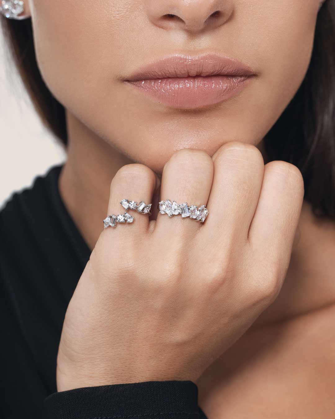 Lora Half Eternity Ring WG (Model) - Éclat by Oui