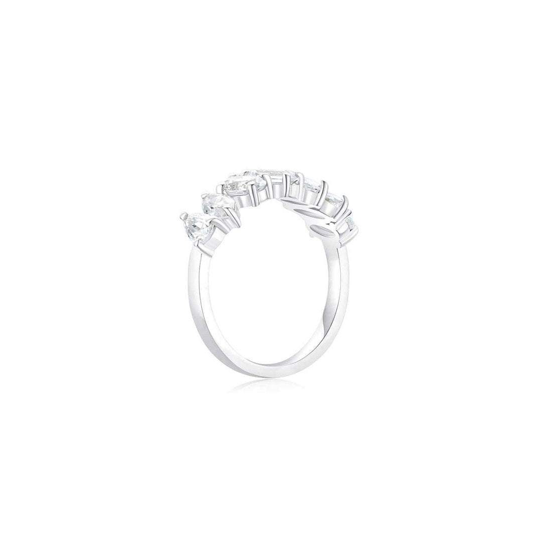 Lora Half Eternity Ring WG (Side) - Éclat by Oui