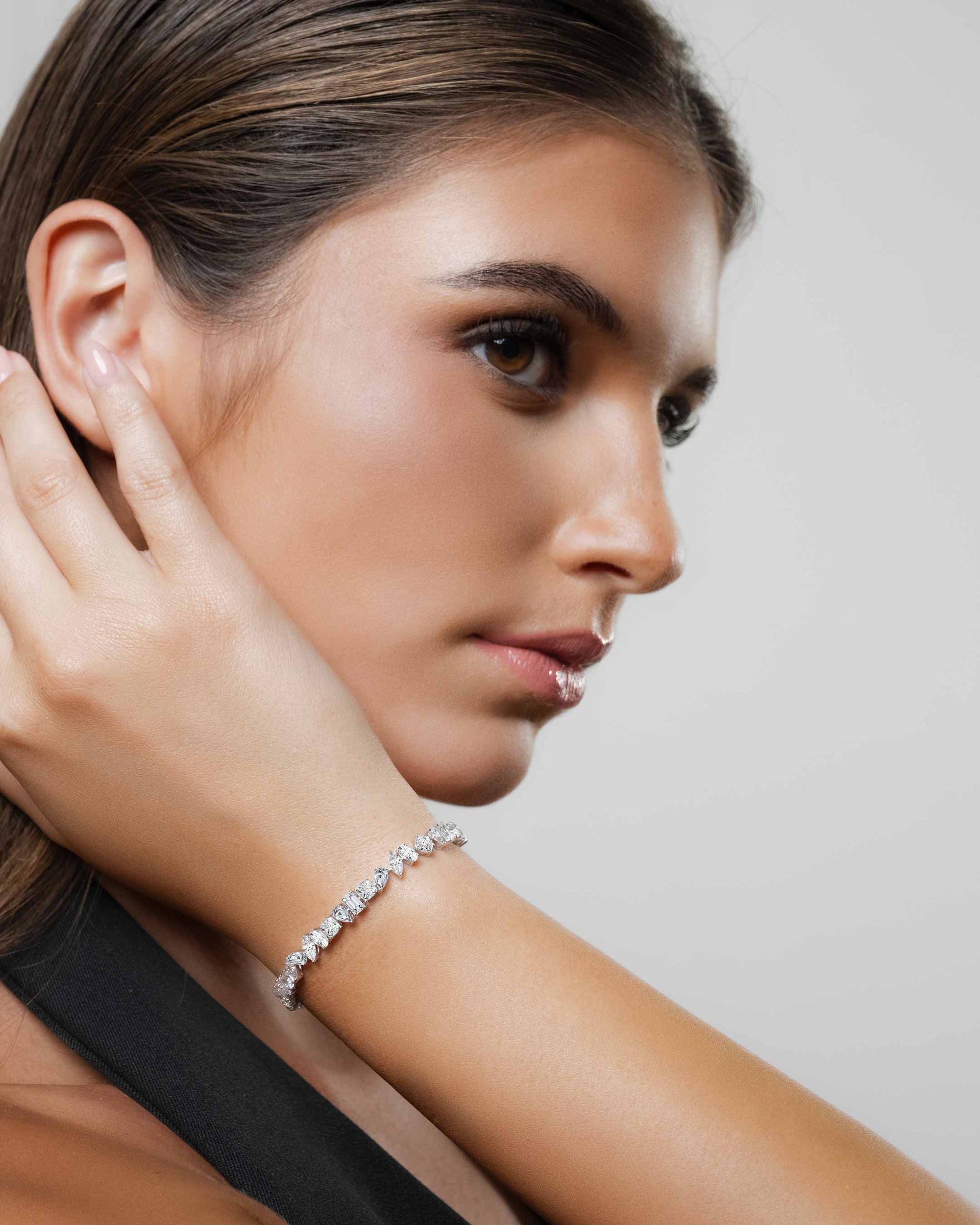 Lora Mixed Cut Tennis Bracelet (Model) - Éclat by Oui