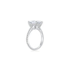 Maya Emerald Solitaire Pave Ring Side - Eclat by Oui