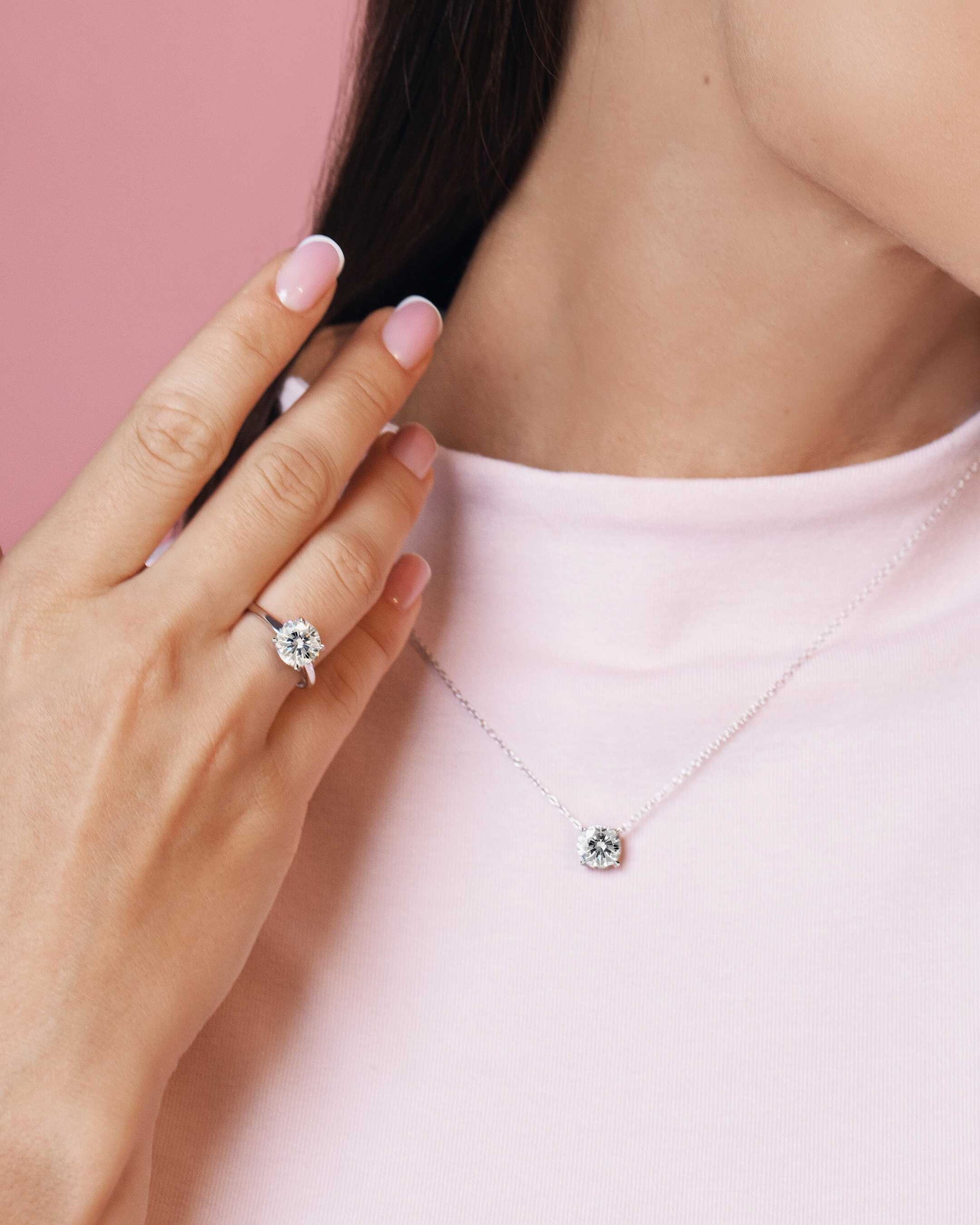 Maya Round Solitaire Plain Ring (4Prong) (Model) - Eclat by Oui