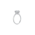 Maya Round Solitaire Plain Ring (6 Prong) Side - Eclat by Oui