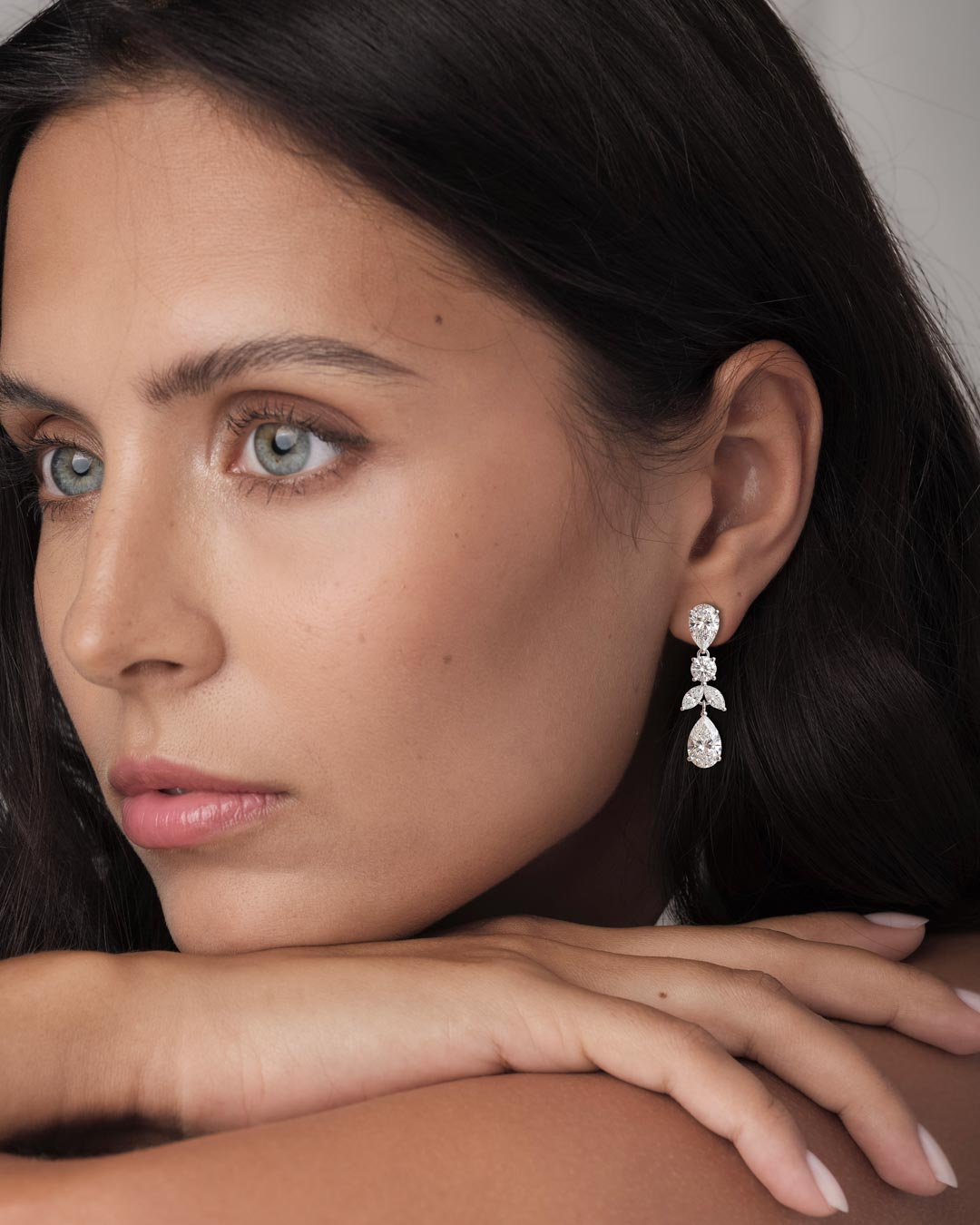 Melanie Drop Earrings (Model) - Éclat by Oui