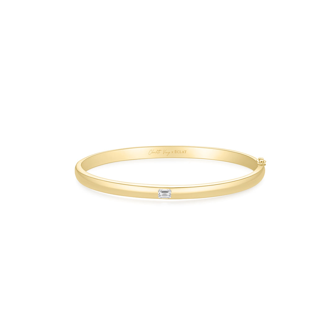 Mila Emerald Bangle YG - Éclat by Oui