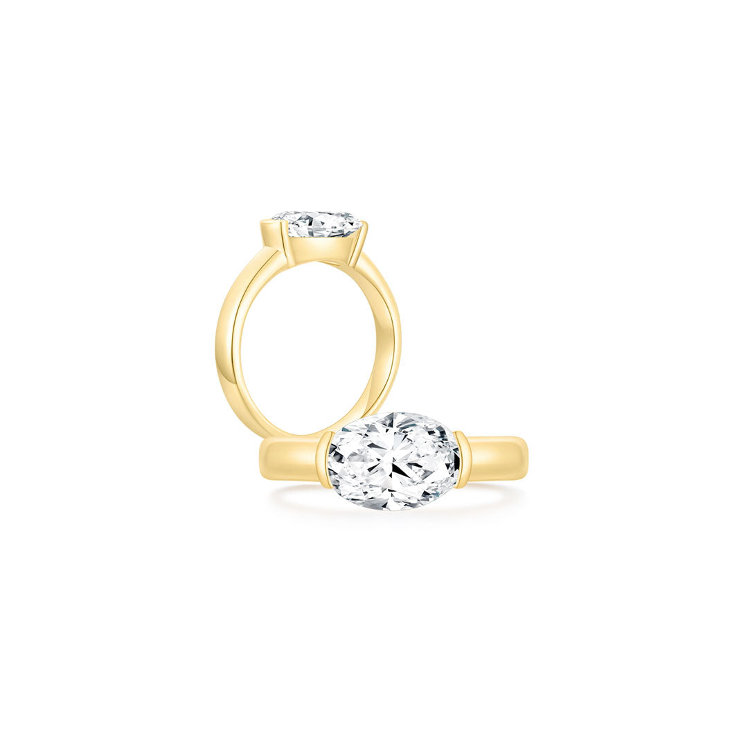 Millie Oval Ring (Both) YG - Éclat by Oui