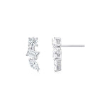 Mira Bar Ear Studs WG - Eclat by Oui