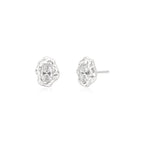 Molten Oval Ear Studs 0.5ct WG - Éclat by Oui