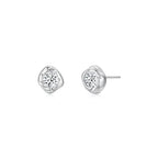 Molten Round Ear Studs WG - Éclat by Oui