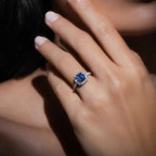 Moon Mist Cushion Halo Ring 2CT (Model 1) - Eclat by Oui