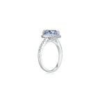 Moon Mist Pear Halo Ring (Side) - Eclat by Oui