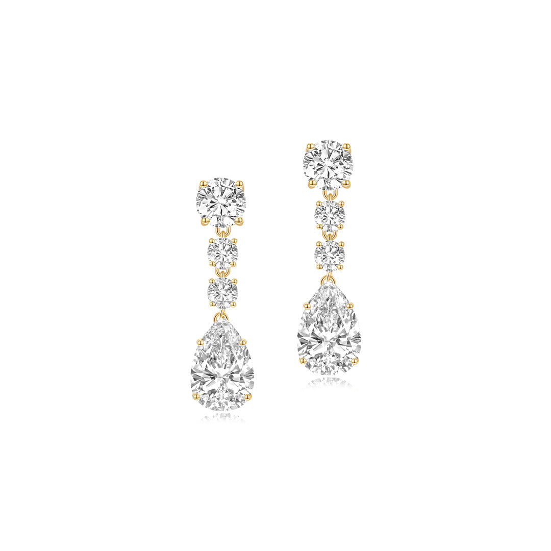 Morning Dew Drop Earrings YG - Éclat by Oui