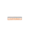 Fluted Band (Rose Gold) with Pave Stones Front - Eclat by Oui