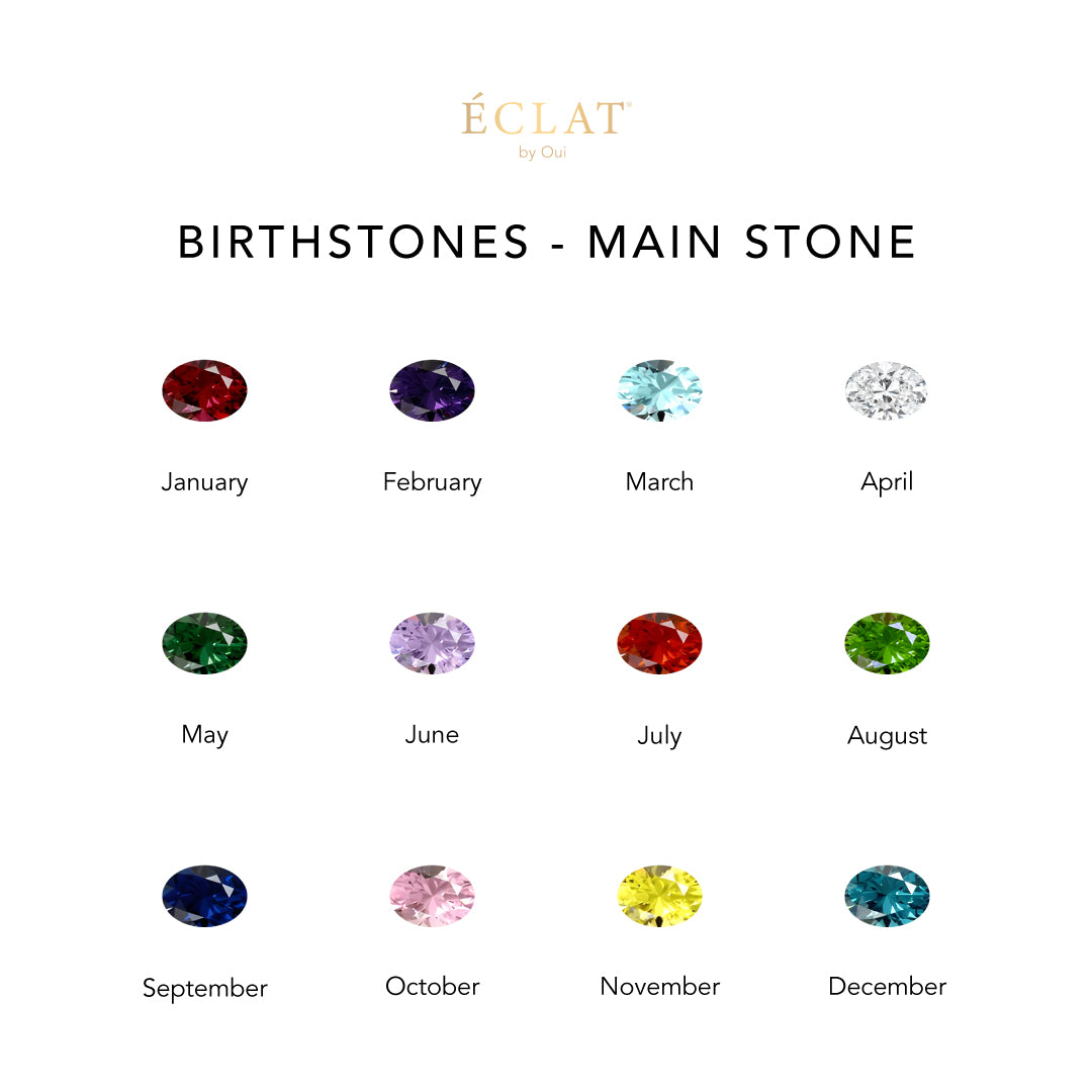 Oval Birthstones - Eclat by Oui