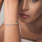 Oval Tennis Bracelet 0.1ct (Model) - Éclat by Oui