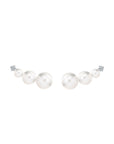 Pearl Ear Studs 3 Pearls - Tricia Capsule Collection - Eclat by Oui