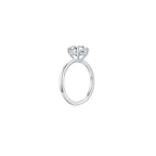 Promise Round Solitaire Plain Ring 4 Prong (Side) - Eclat by Oui