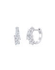 Round Cluster Huggies (White Gold) - Eclat by Oui