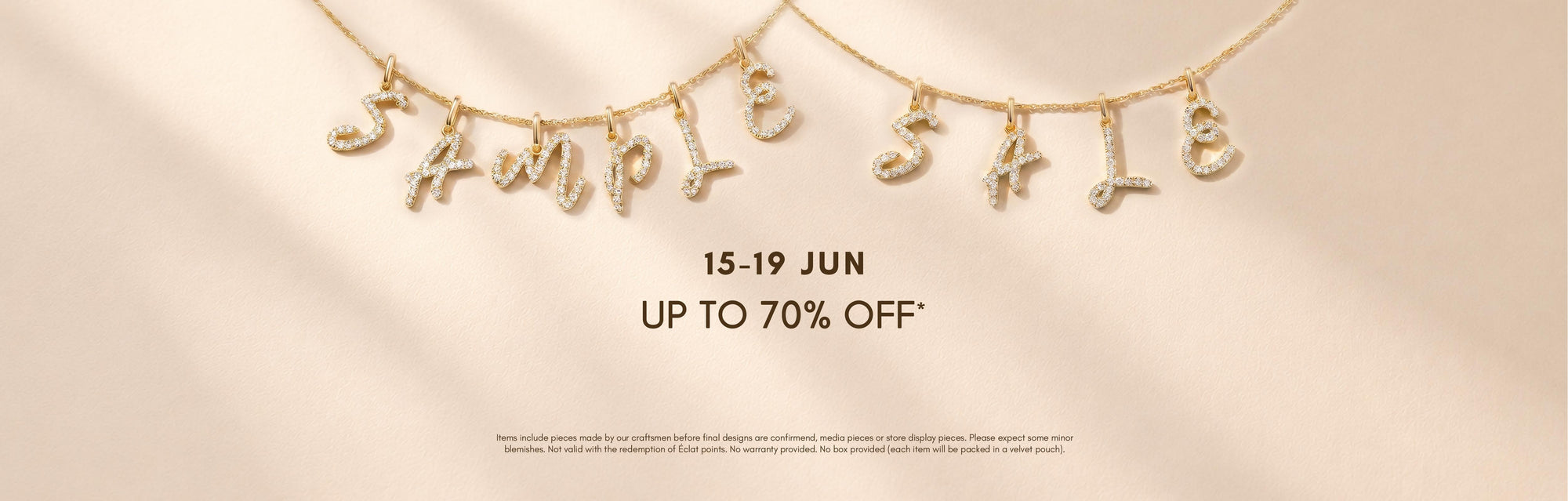 Sample Sale Landing Page (Website) - Éclat by Oui