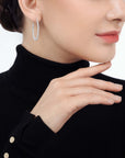 Sarah Hoop Earrings 34mm (Model) - Eclat by Oui