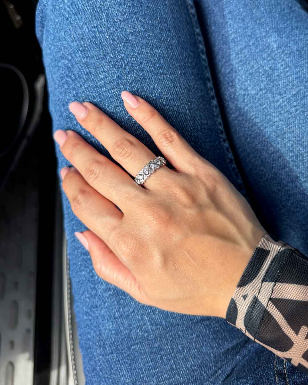 Scallop Mosaic Moissanite Ring (Model) - Éclat by Oui