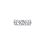 Scallop Mosaic Moissanite Ring (Front) WG - Éclat by Oui
