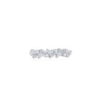 Sera Mixed Cut Half Eternity Ring (Front) WG - Eclat by Oui