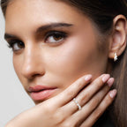 Sera Mixed Cut Half Eternity Ring (Model) -Éclat by Oui