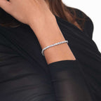Sideways Emerald Tennis Bracelet (Model) - Eclat by Oui