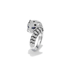 Single Leopard Pave Ring WG (Front) - Éclat by Oui
