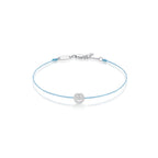 Smiley Face Thread Bracelet (Blue) - Eclat by Oui