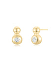 The Droplet Ear Studs YG (Apr) - Eclat by Oui