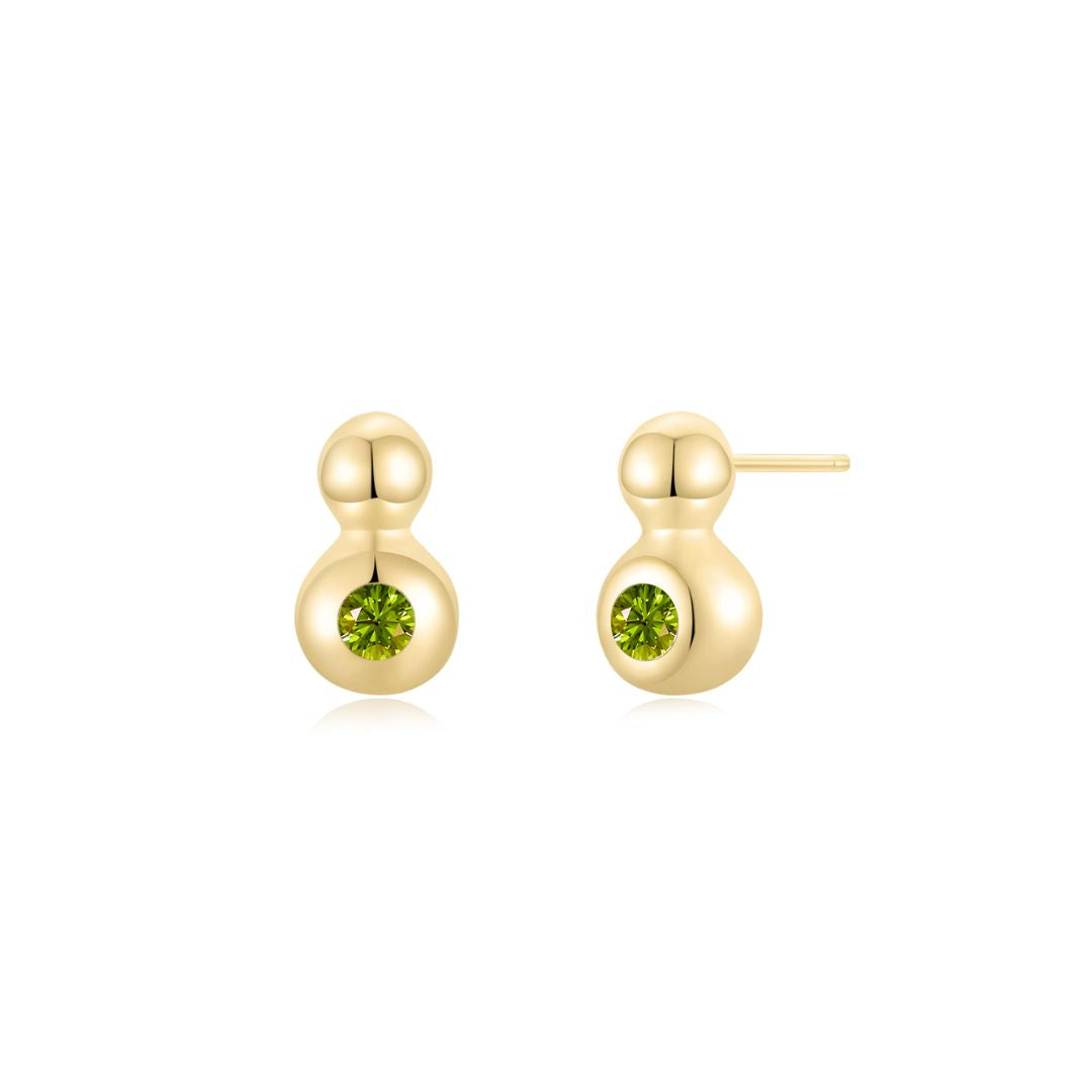 The Droplet Ear Studs YG (Aug) - Eclat by Oui