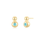 The Droplet Ear Studs YG (Mar) - Eclat by Oui