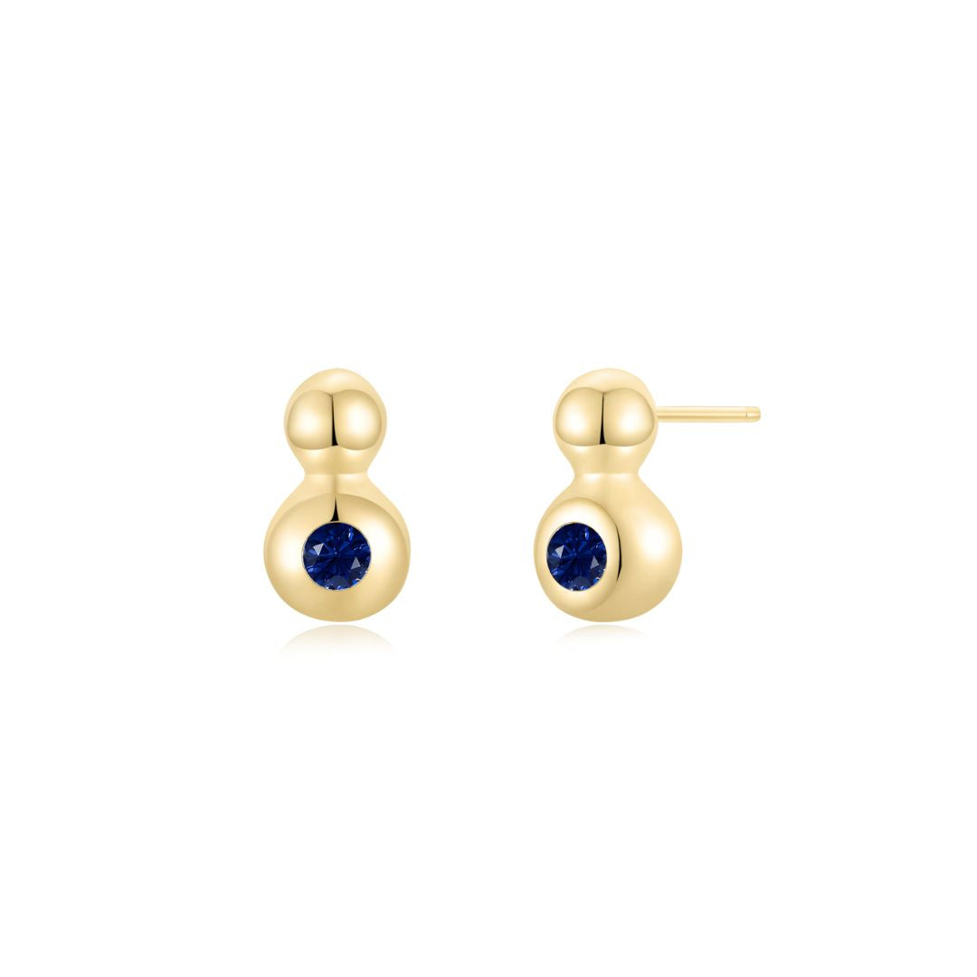 The Droplet Ear Studs YG (Sep) - Eclat by Oui