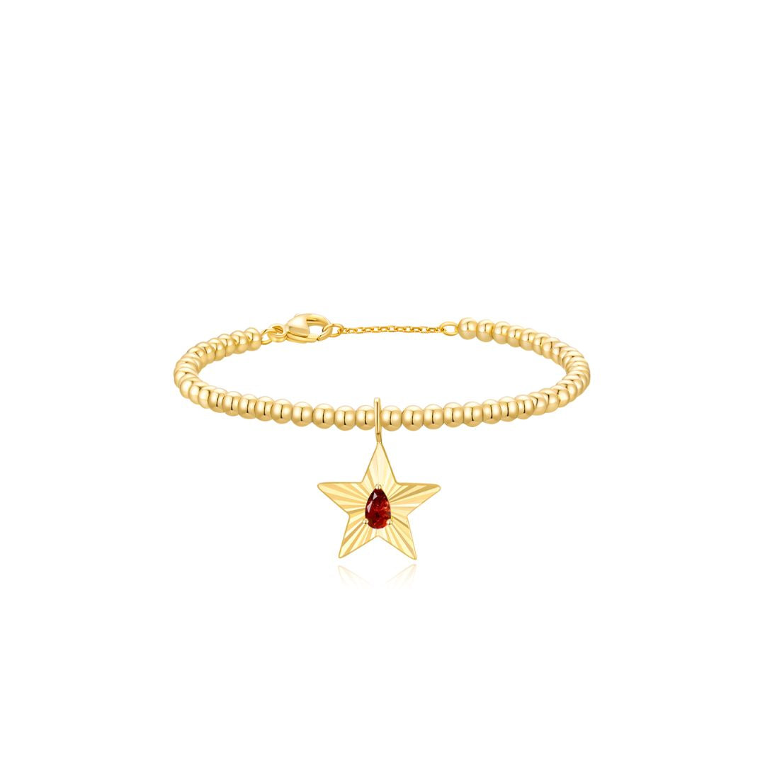The Star Beaded Bracelet YG (Jul) - Eclat by Oui