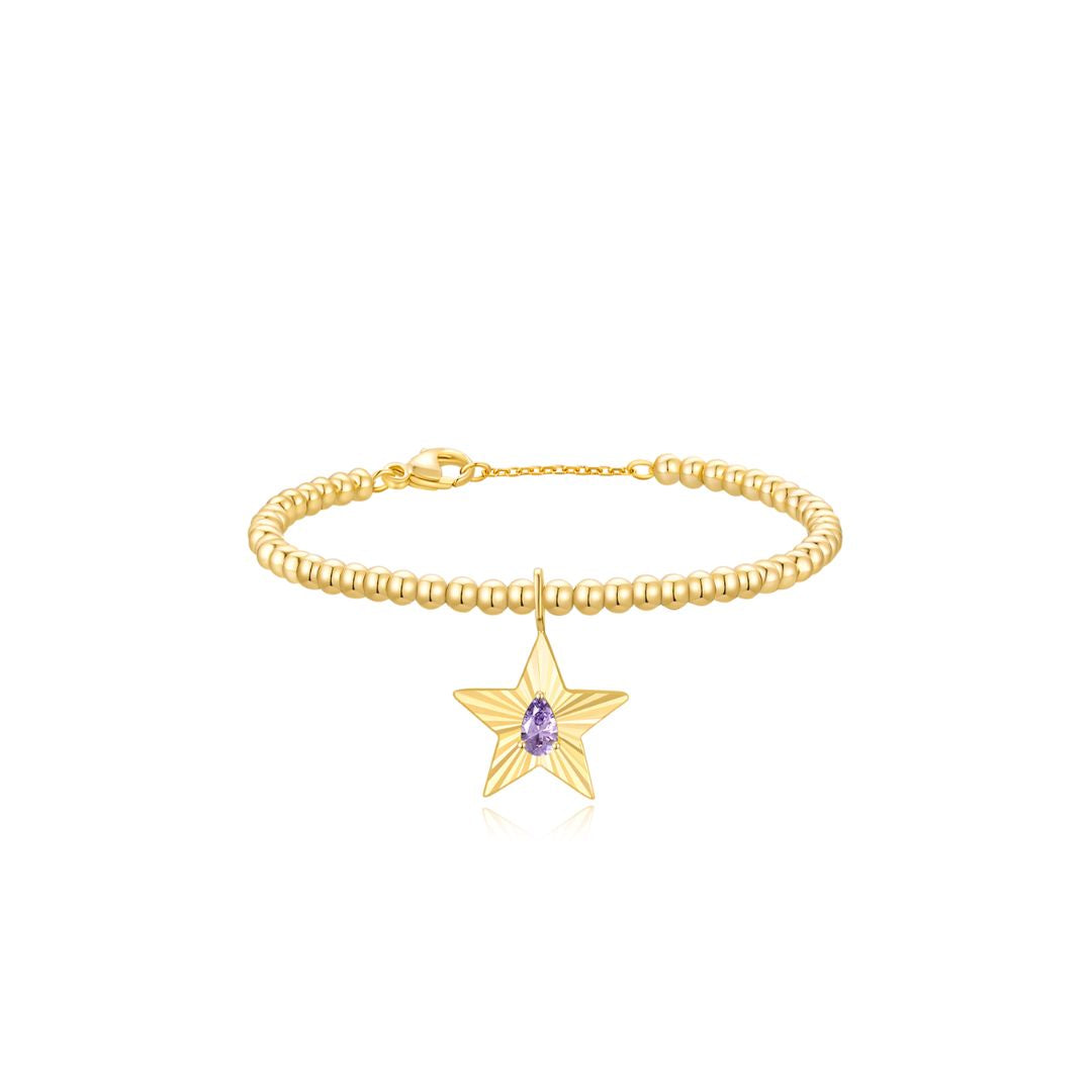 The Star Beaded Bracelet YG (Jun) - Eclat by Oui
