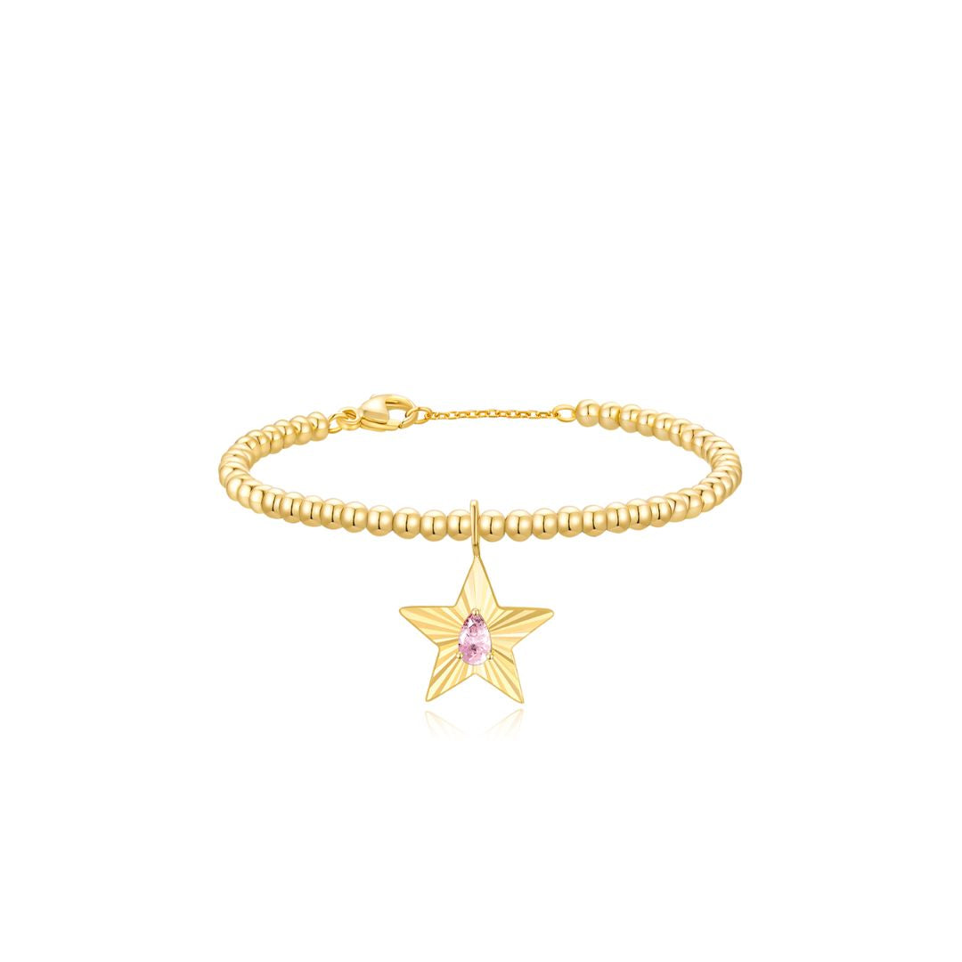 The Star Beaded Bracelet YG (Oct) - Eclat by Oui