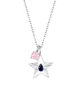 The Star Necklace with 4 Prong Solitaire Pendant WG (4mm) (Sep, Oct) - Eclat by Oui
