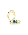 Twinlight Oval Signet Ring Both YG (Dec, Dec) - Eclat by Oui