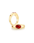 Twinlight Oval Signet Ring Both YG (Jul, Jul) - Eclat by Oui
