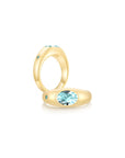 Twinlight Oval Signet Ring Both YG (Mar, Mar) - Eclat by Oui