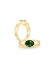 Twinlight Oval Signet Ring Both YG (May, Apr) - Eclat by Oui
