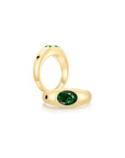 Twinlight Oval Signet Ring Both YG (May, May) - Eclat by Oui