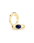 Twinlight Oval Signet Ring Both YG (Sep, Sep) - Eclat by Oui