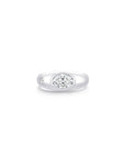 Twinlight Oval Signet Ring Front WG (Apr, Apr) - Eclat by Oui
