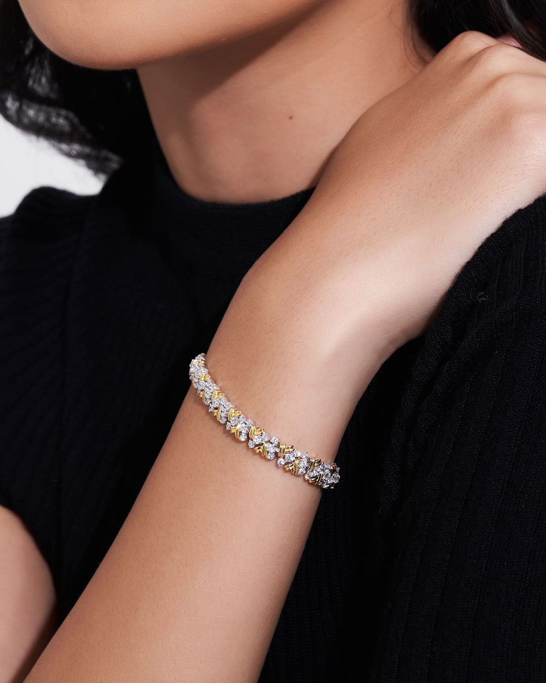 Woven Tennis Bracelet (Model) - Eclat by Oui