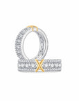 X-Factor Single Cross Pave Band (Both) - Eclat by Oui